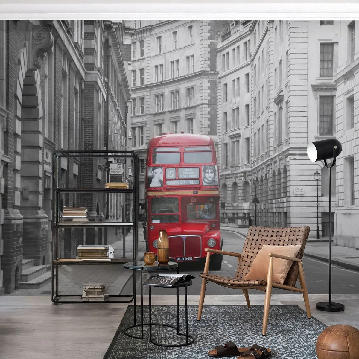 Fototapet Premium Sand - Hverdagen behøver ikke at være grå - By, London, Arkitektur - 300x210 cm