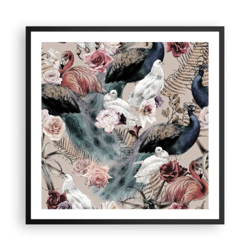 Plakat i sort ramme - I paladsets have - 60x60 cm