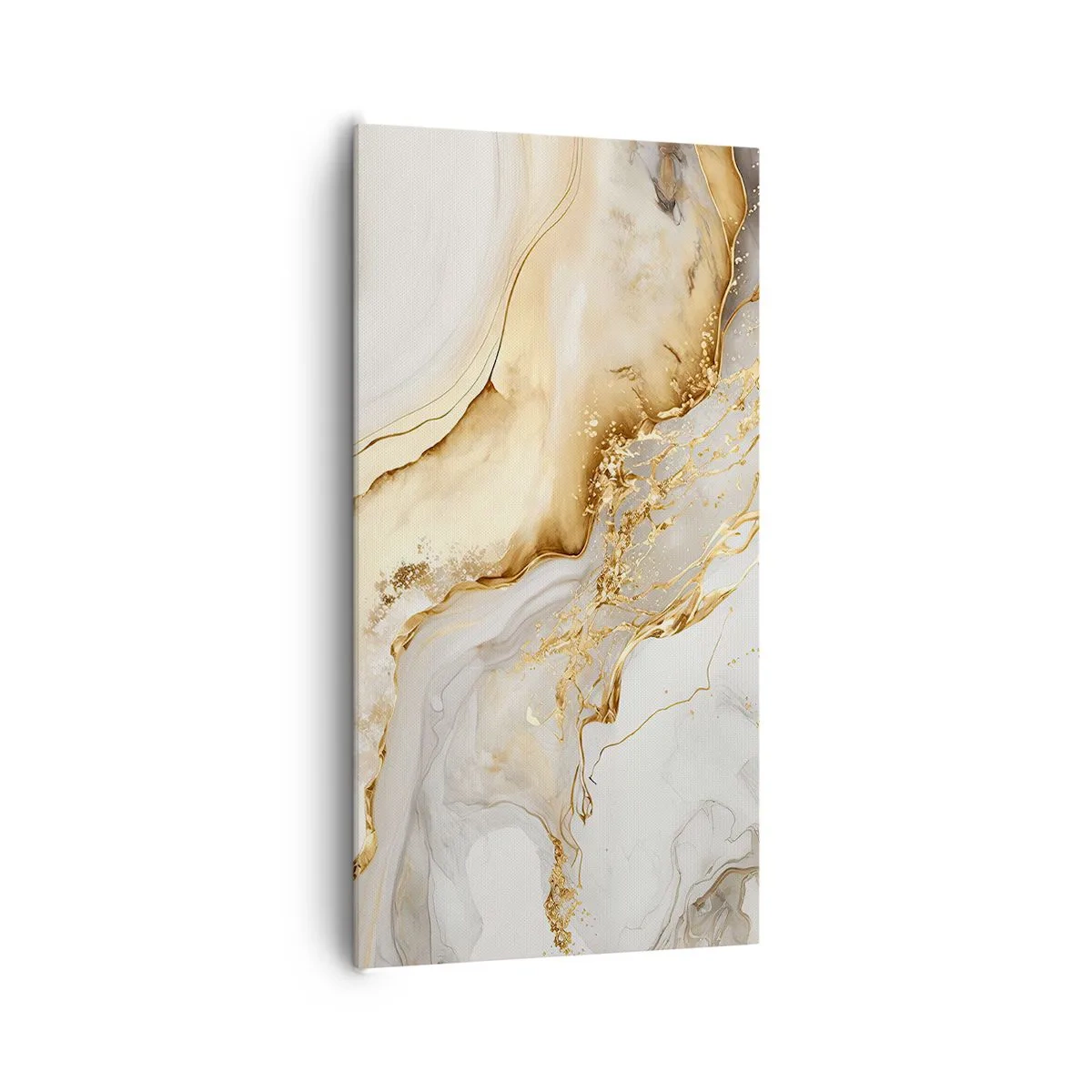 Lærredstryk - Billede på lærred - Abstraktion: skønhed og godhed - 65x120 cm