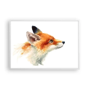 Plakat i hvid ramme - Man kan aldrig være for forsigtig - 100x70 cm