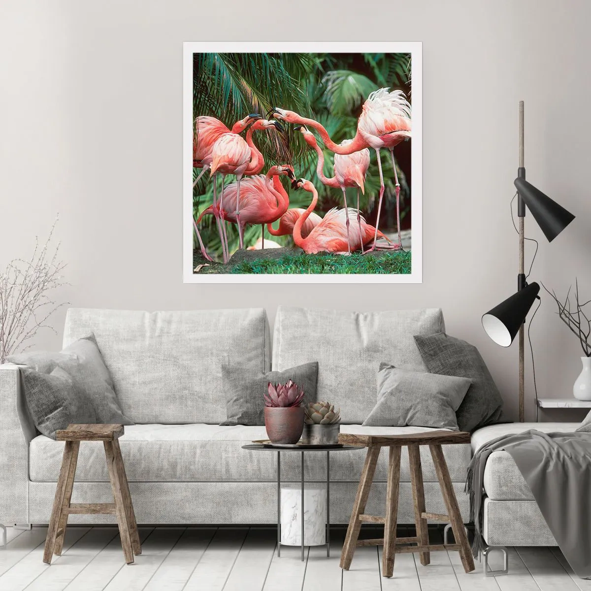 Plakat - Sladder om eftermiddagen - 40x40 cm