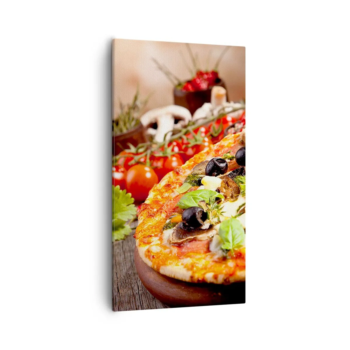 Lærredstryk - Billede på lærred - Af tellurholdige bestanddele - 55x100 cm