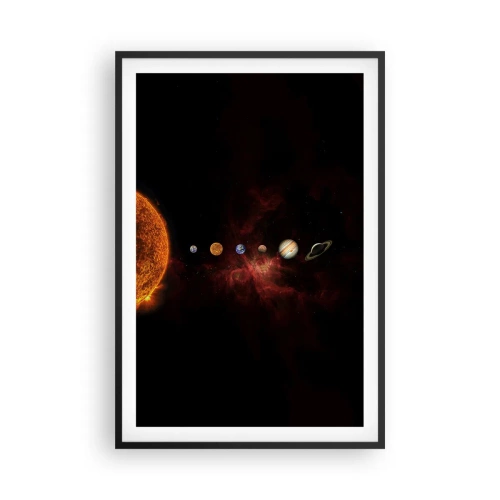 Plakat i sort ramme - Vores nabolag - 61x91 cm