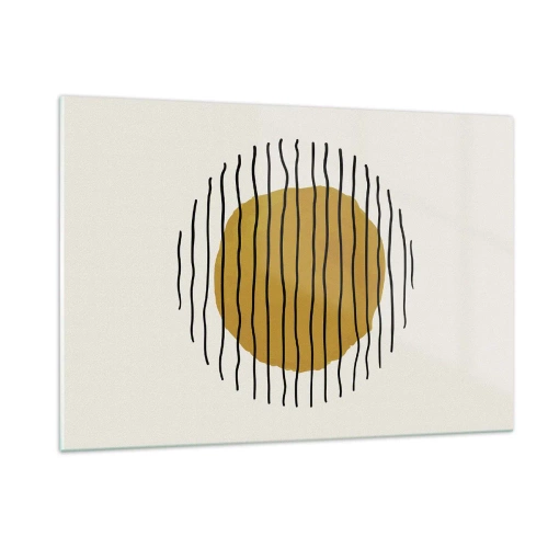 Billede på glas - Abstraktion, der skælver af varme - 120x80 cm