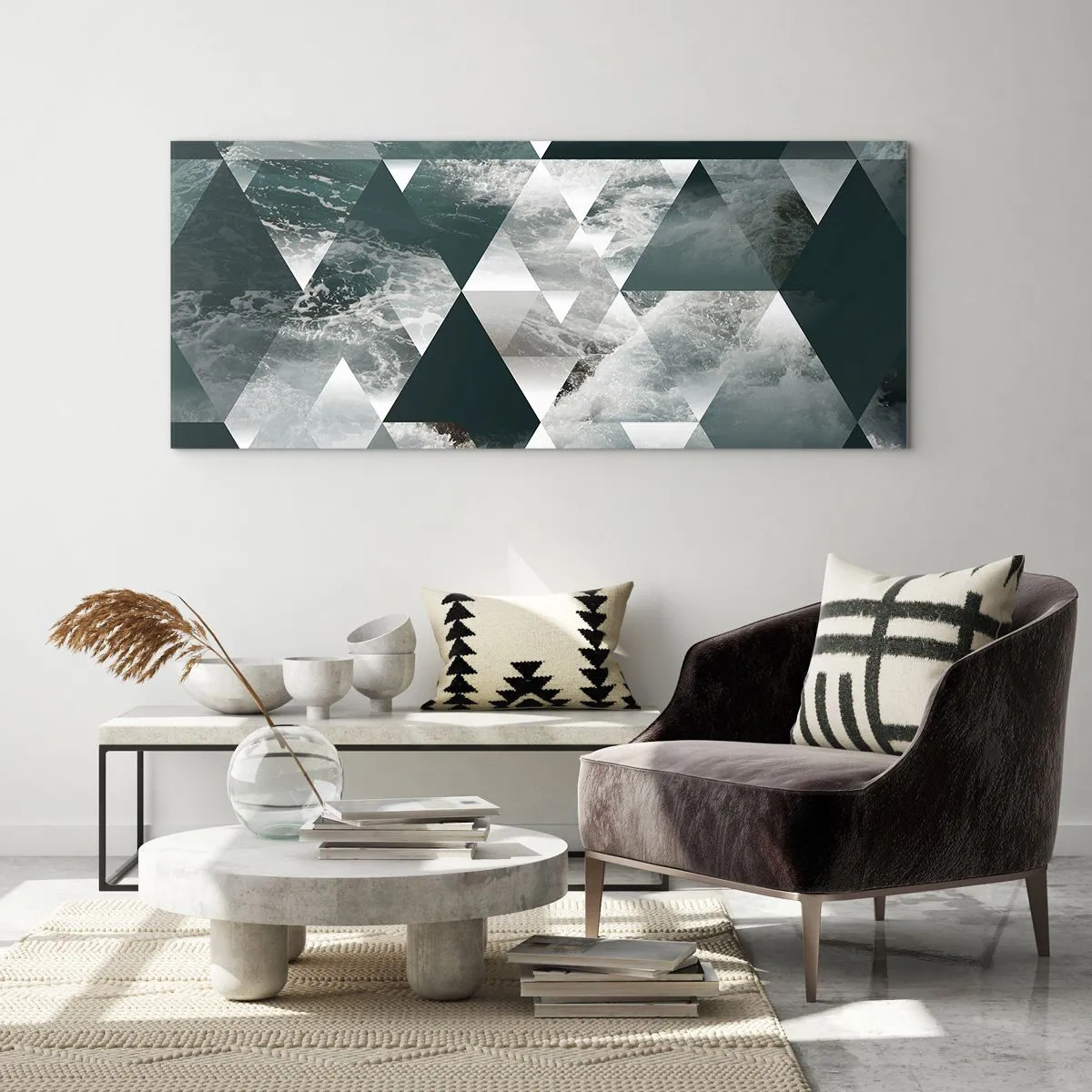 Billede på glas - Et krystalperspektiv - 120x50 cm