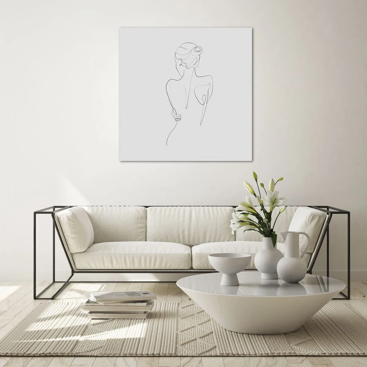 Billede på glas - Kroppens musik - 70x70 cm