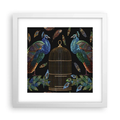 Plakat i hvid ramme - I kongelige gevandter - 30x30 cm