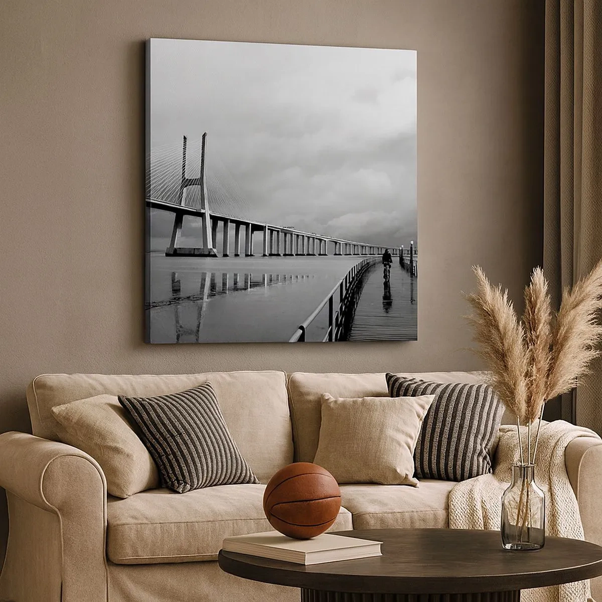 Lærredstryk - Billede på lærred - Til hver, hvad han fortjener - 30x30 cm