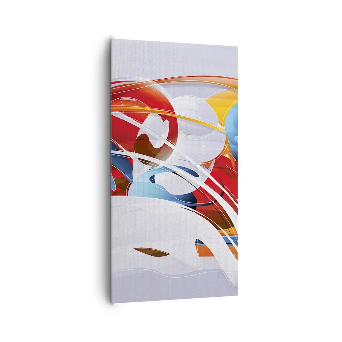 Lærredstryk - Billede på lærred - Elementernes dans - 65x120 cm