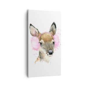 Lærredstryk - Billede på lærred - Og frosten er ikke længere skræmmende - 55x100 cm