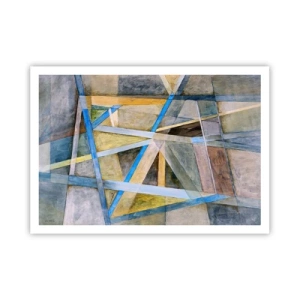 Plakat - Lige eller skråt? - 100x70 cm