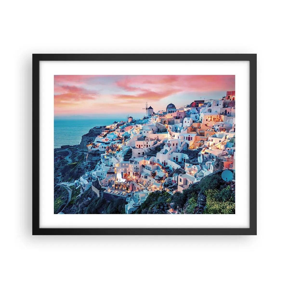 Plakat i sort ramme - Din store græske ferie - 50x40 cm