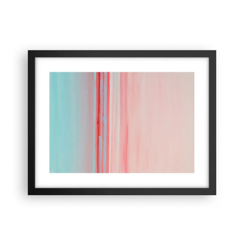 Plakat i sort ramme - Abstraktion ved daggry - 40x30 cm