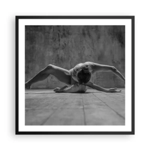 Plakat i sort ramme - Symmetri fundet - 60x60 cm