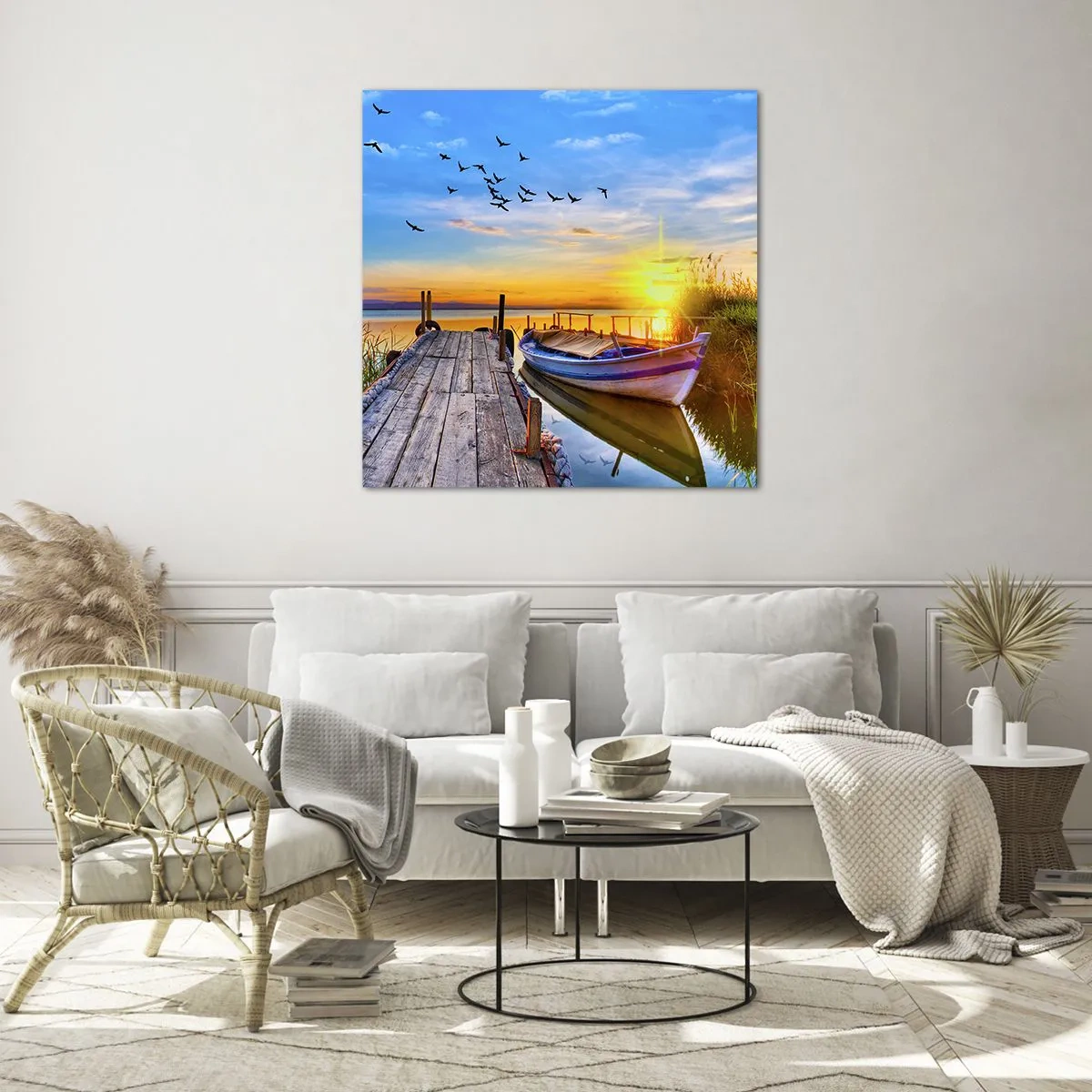 Billede på glas - Farvel, indtil i morgen - 40x40 cm