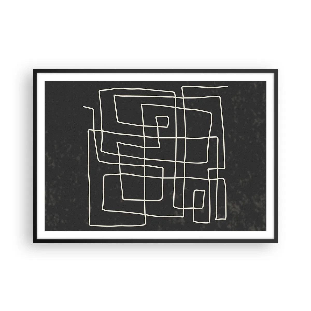 Plakat i sort ramme - Ikke helt så enkel - 100x70 cm