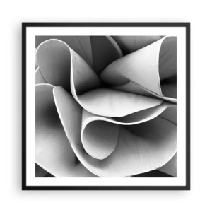 Plakat i sort ramme - Hvad der sker i rummet - 60x60 cm