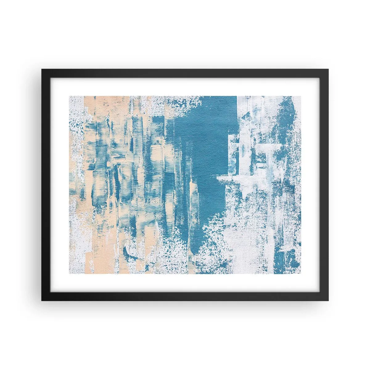 Plakat i sort ramme - Gennem istappen - 50x40 cm