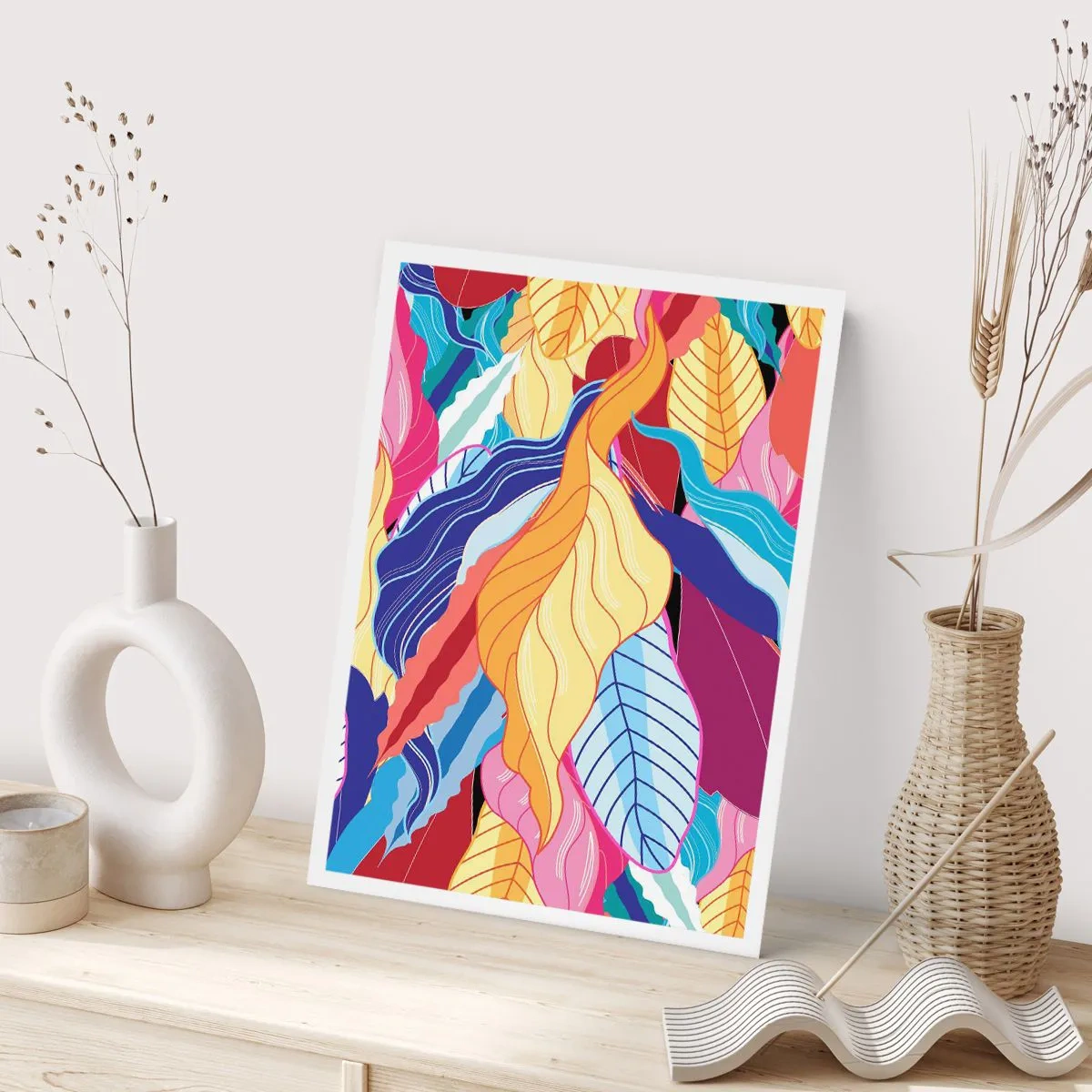 Plakat - Et farverigt rod - 30x40 cm