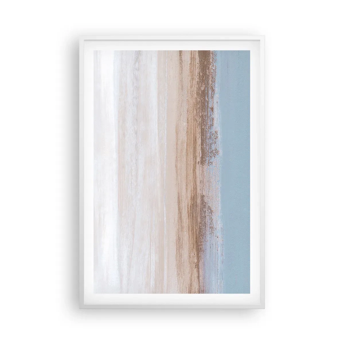 Plakat i hvid ramme - Tvetydigt landskab - 61x91 cm