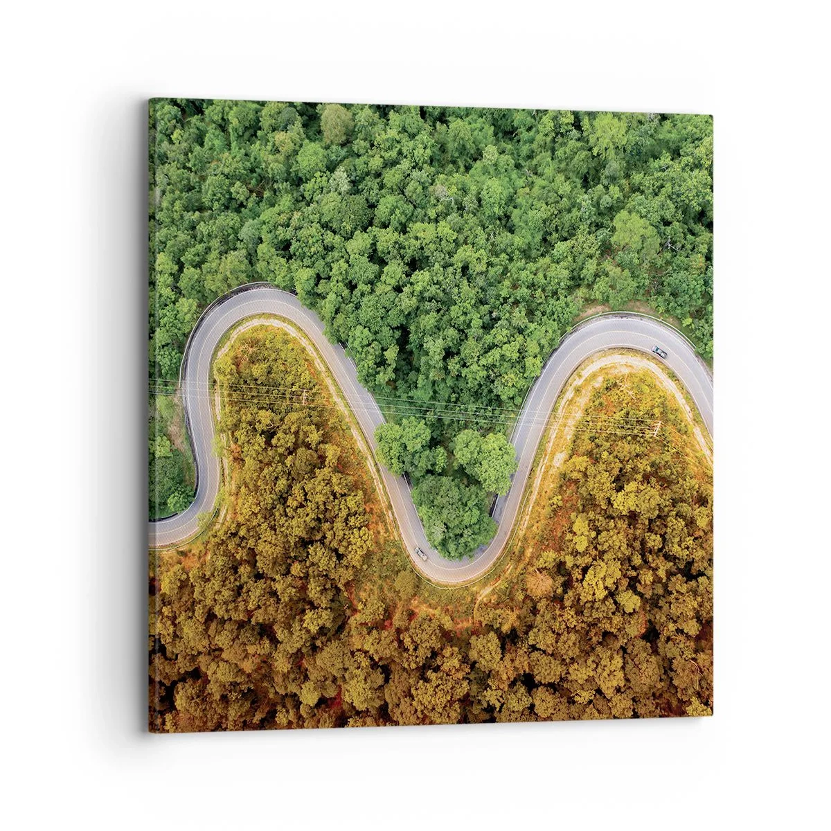 Lærredstryk - Billede på lærred - Grænser og gennembrud - 70x70 cm