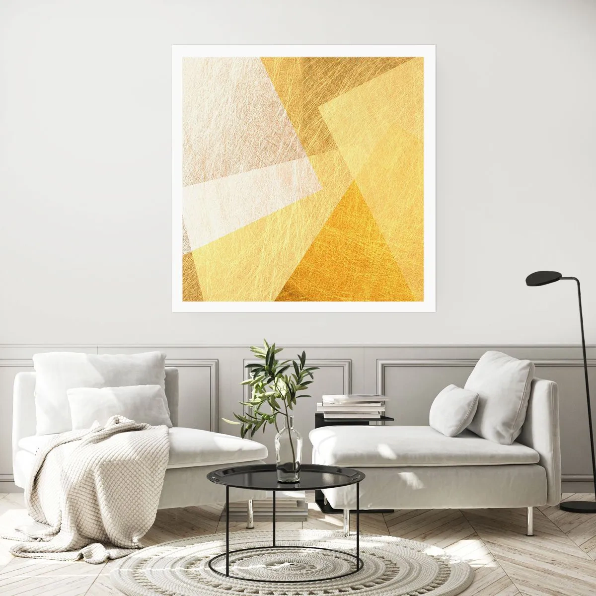 Plakat - Geometriens vejr - 30x30 cm