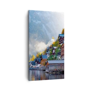 Lærredstryk - Billede på lærred - Alpine climes - 45x80 cm