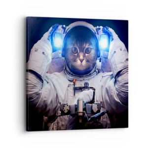 Lærredstryk - Billede på lærred - Houston, I har et problem - 30x30 cm