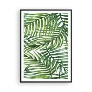 Plakat i sort ramme - Under det grønne baldakin - 70x100 cm