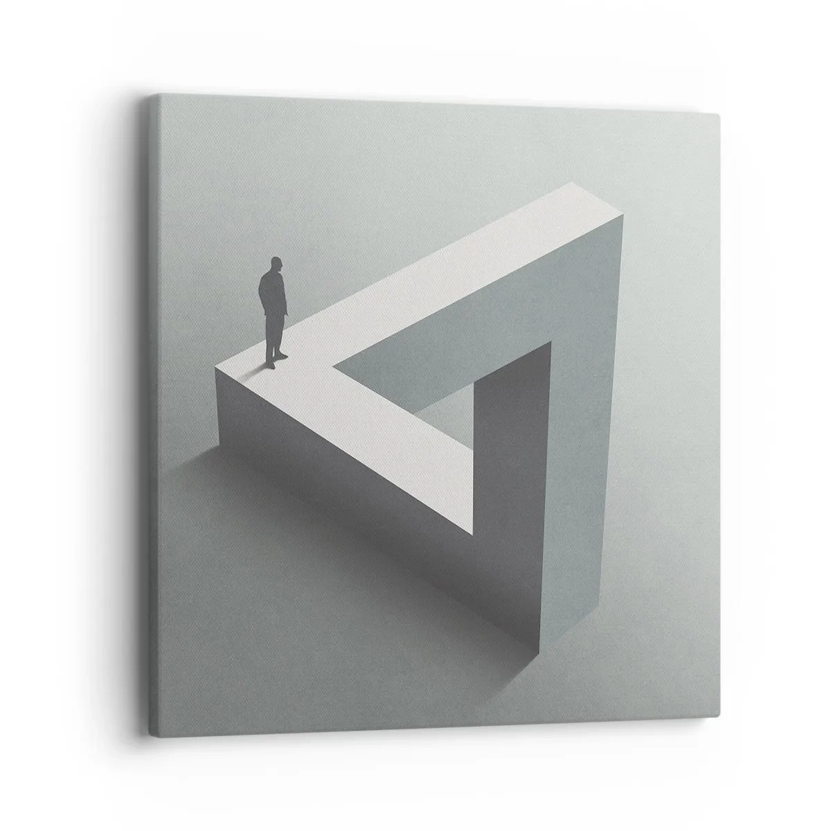 Lærredstryk - Billede på lærred - Og dog er det muligt - 40x40 cm