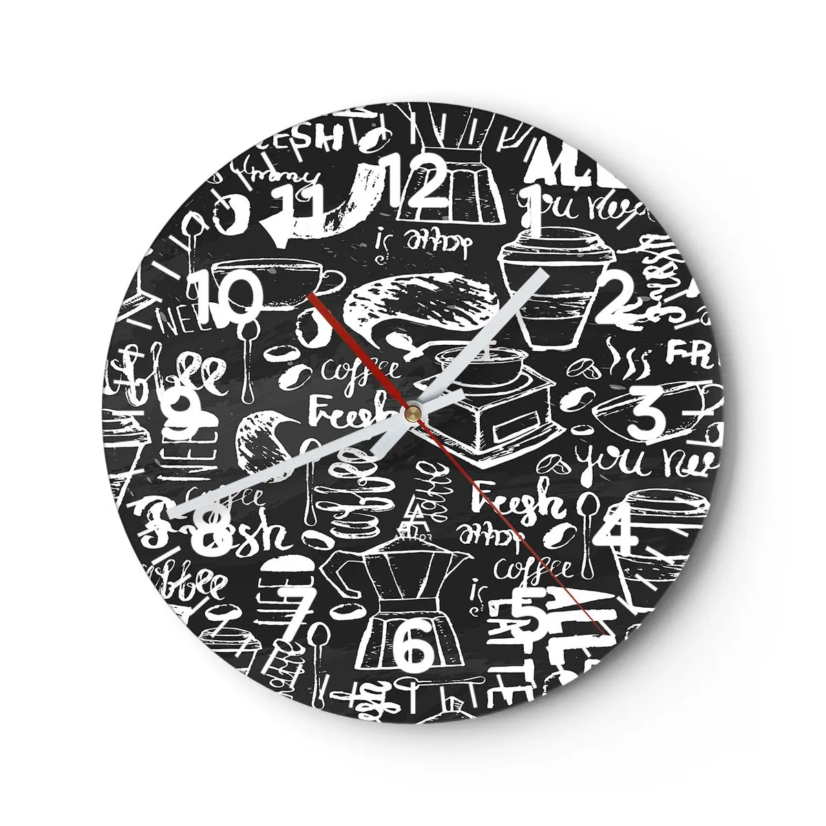 Vægur, Uret - All you need is… - 40x40 cm