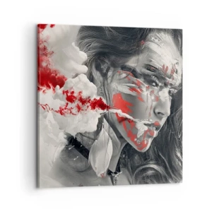 Lærredstryk - Billede på lærred - I det absurdes damp - 60x60 cm