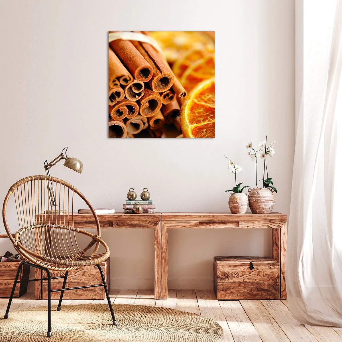 Lærredstryk - Billede på lærred - Kan du lugte deres duft? - 60x60 cm