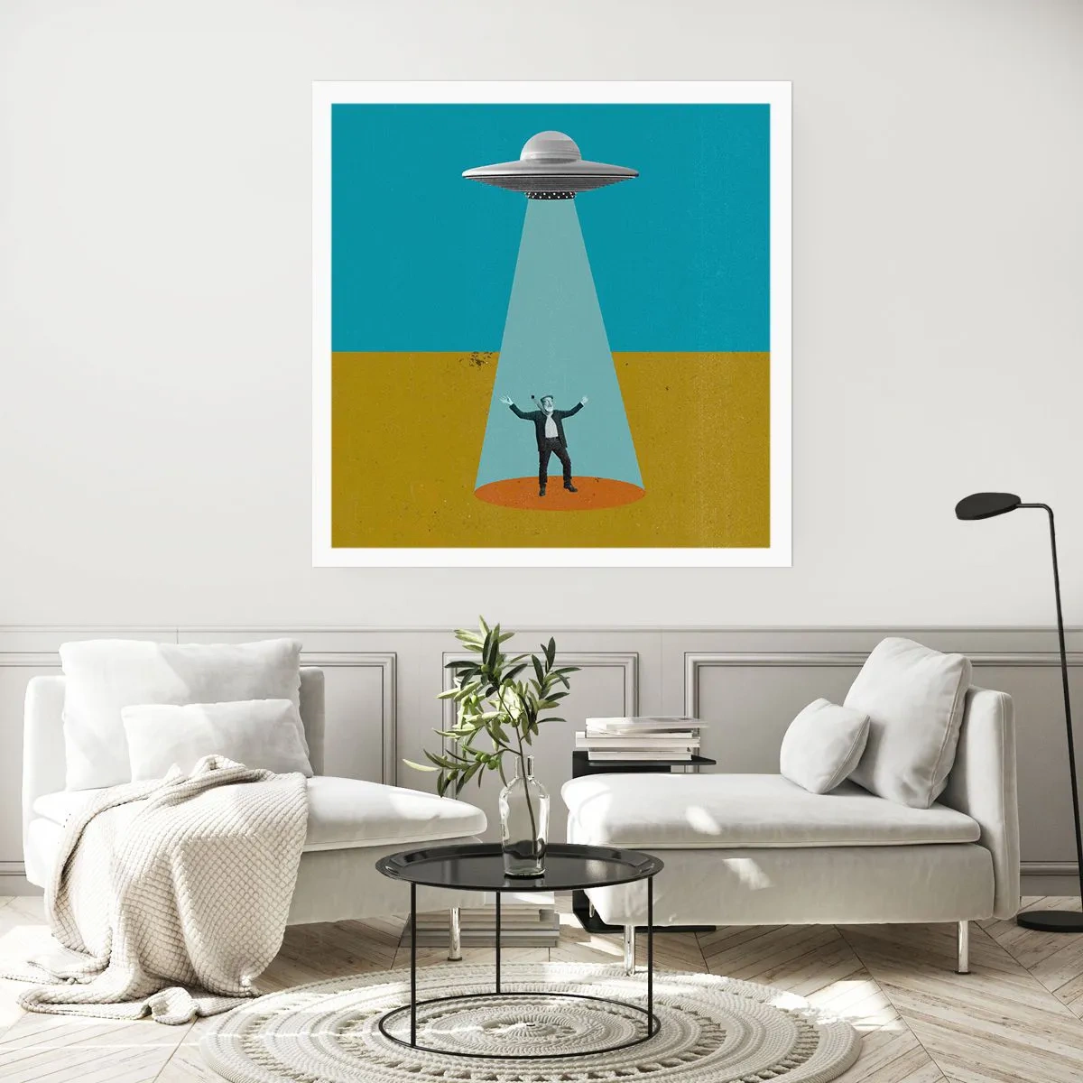 Plakat - Et tæt møde - 40x40 cm