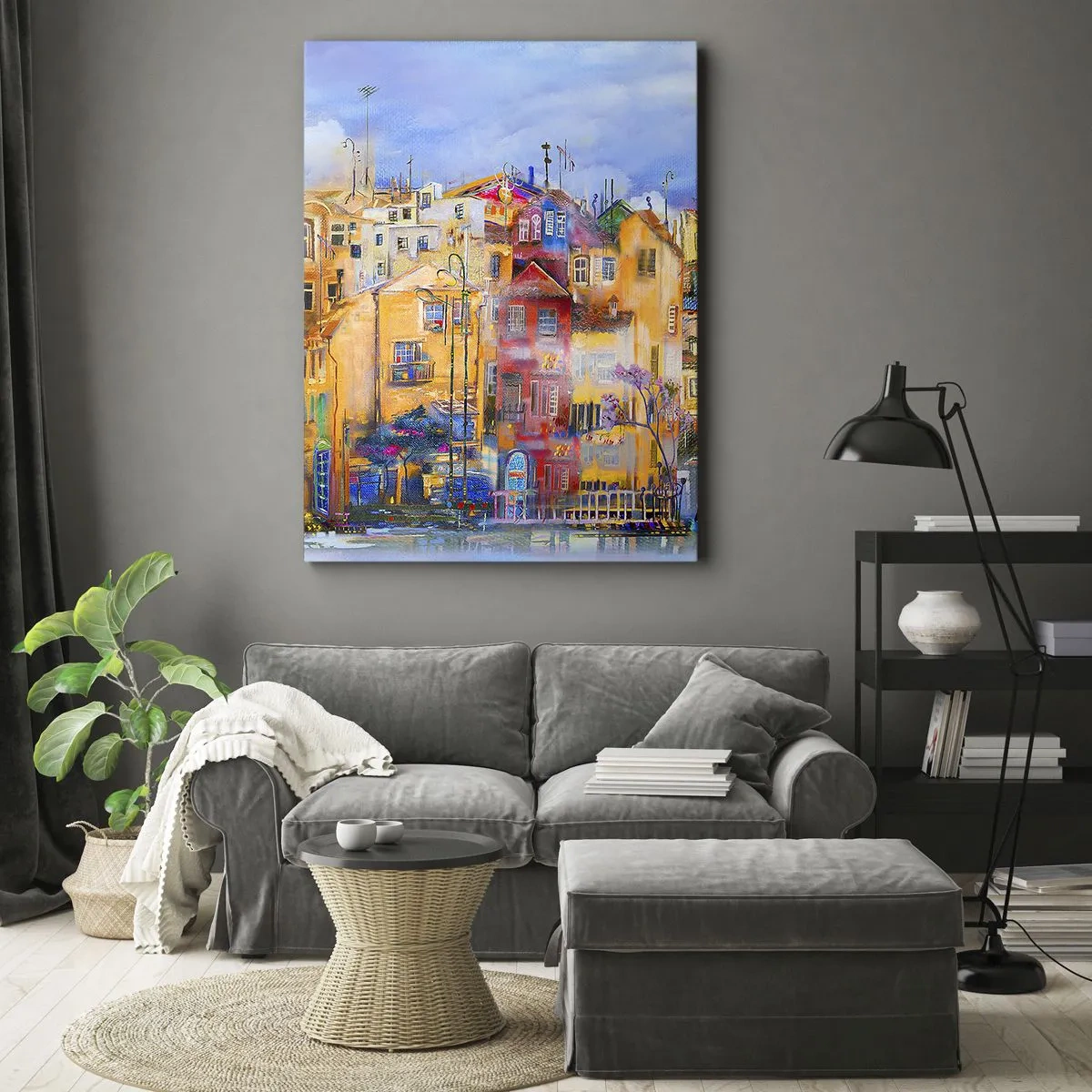 Lærredstryk - Billede på lærred - Vi er sammen - 50x70 cm