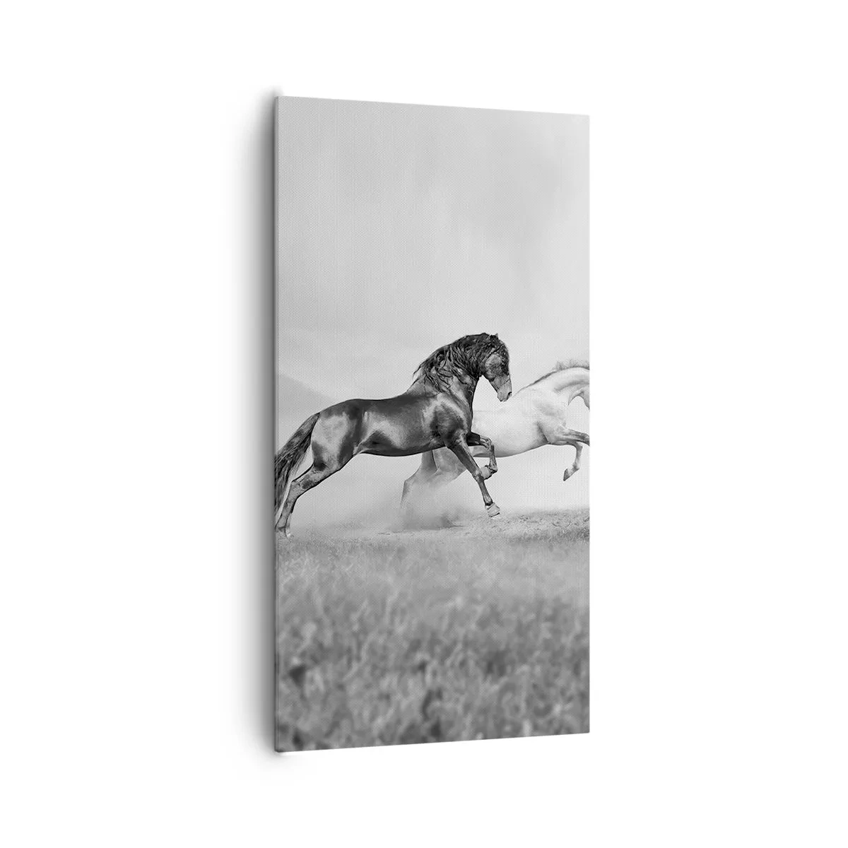 Lærredstryk - Billede på lærred - Engle og dæmoner - 65x120 cm