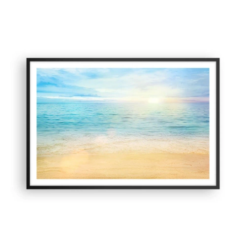 Plakat i sort ramme - Det store blå - 91x61 cm