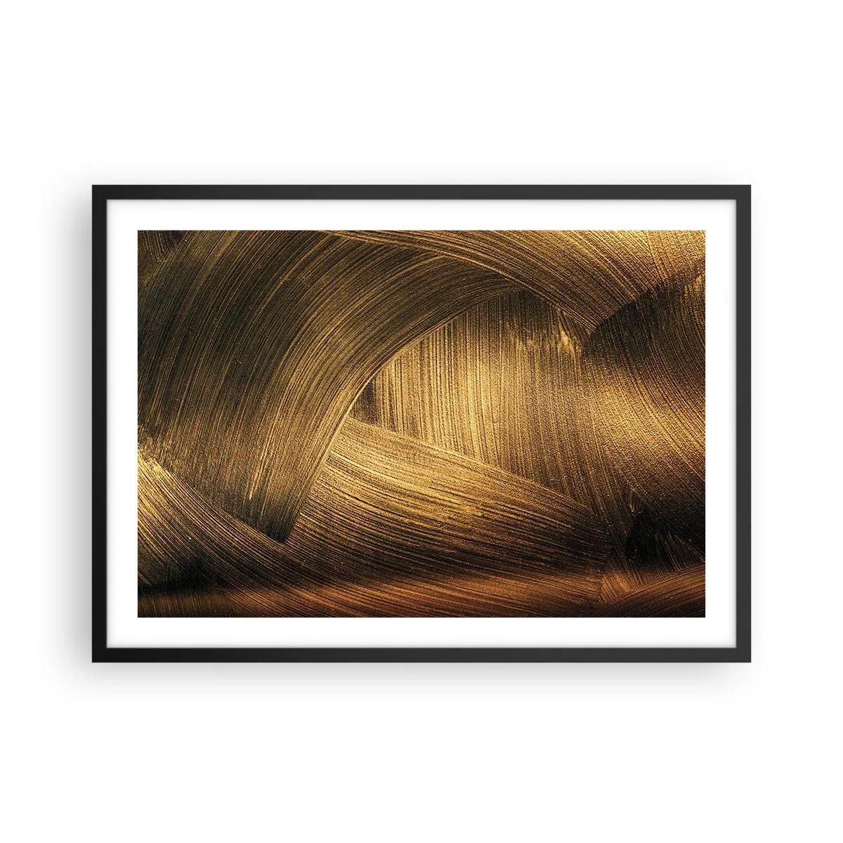 Plakat i sort ramme - I den gyldne labyrint - 70x50 cm