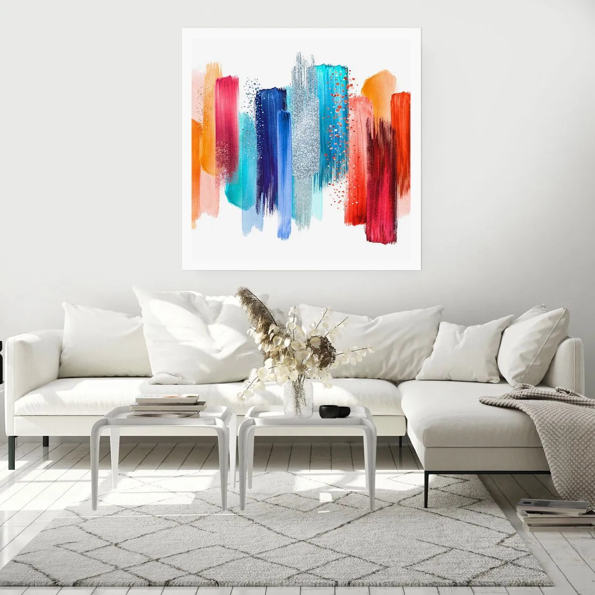 Plakat - Op og ned - 40x40 cm