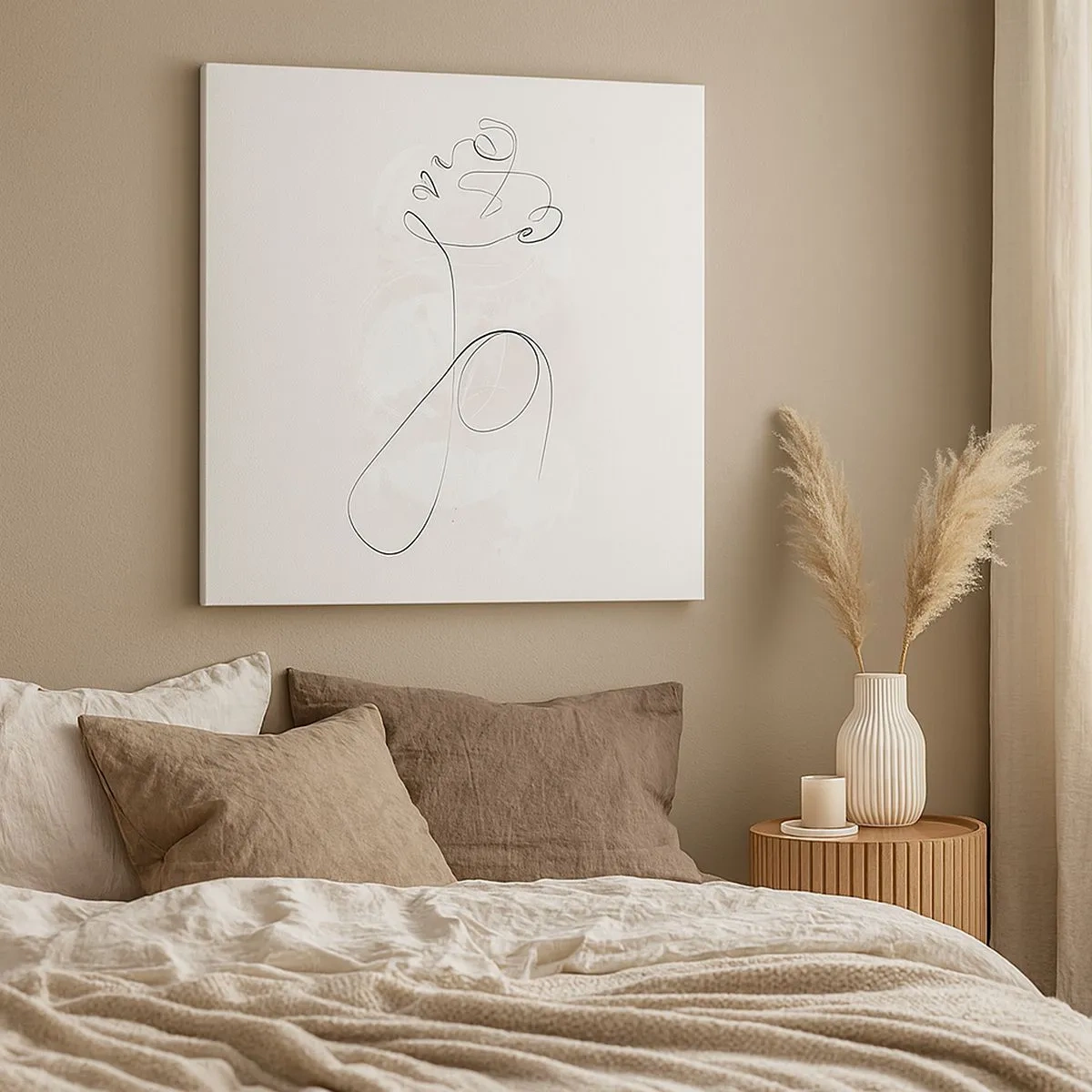 Lærredstryk - Billede på lærred - Spiralen af skønhed - 30x30 cm