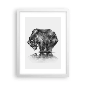 Plakat i hvid ramme - Dejligt at se nogen tæt på - 30x40 cm