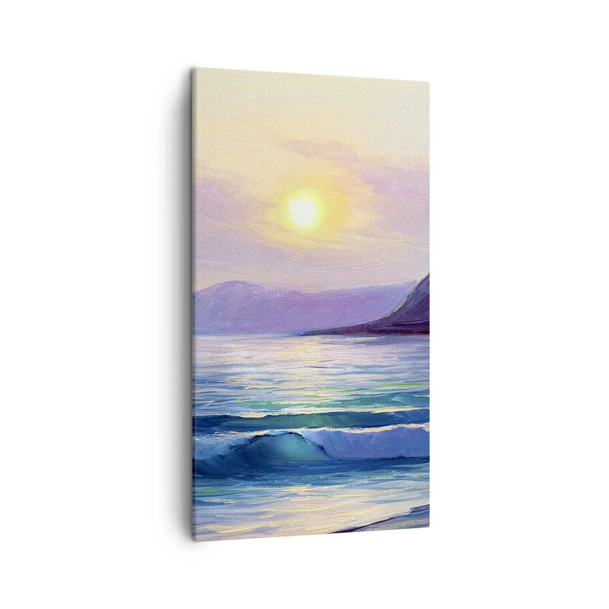 Lærredstryk - Billede på lærred - Vand- og luftkrystal - 45x80 cm