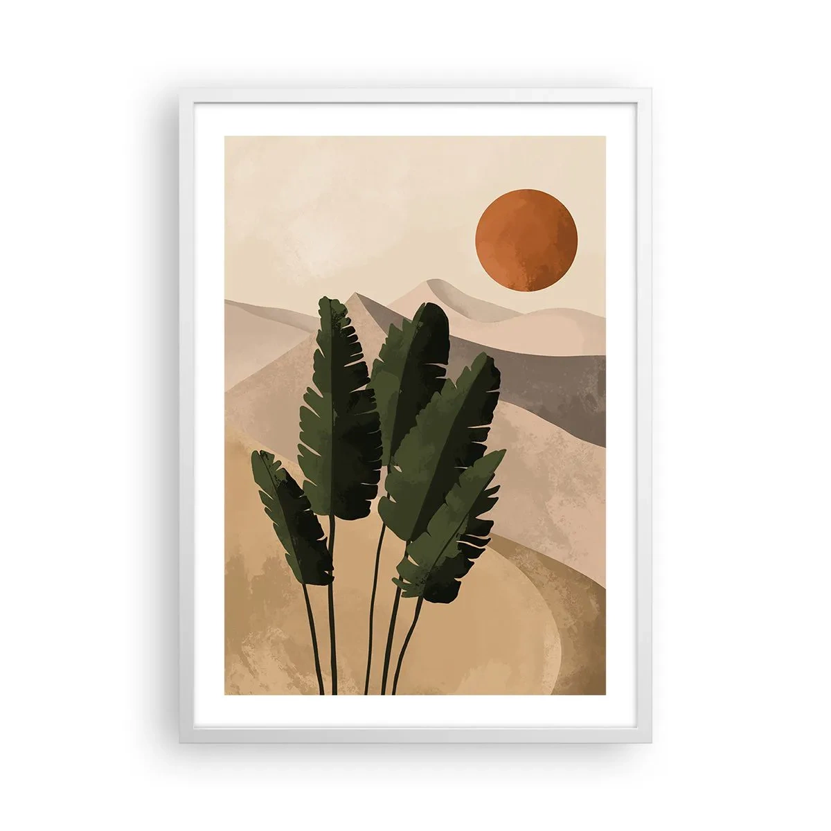 Plakat i hvid ramme - Livets triumf - 50x70 cm