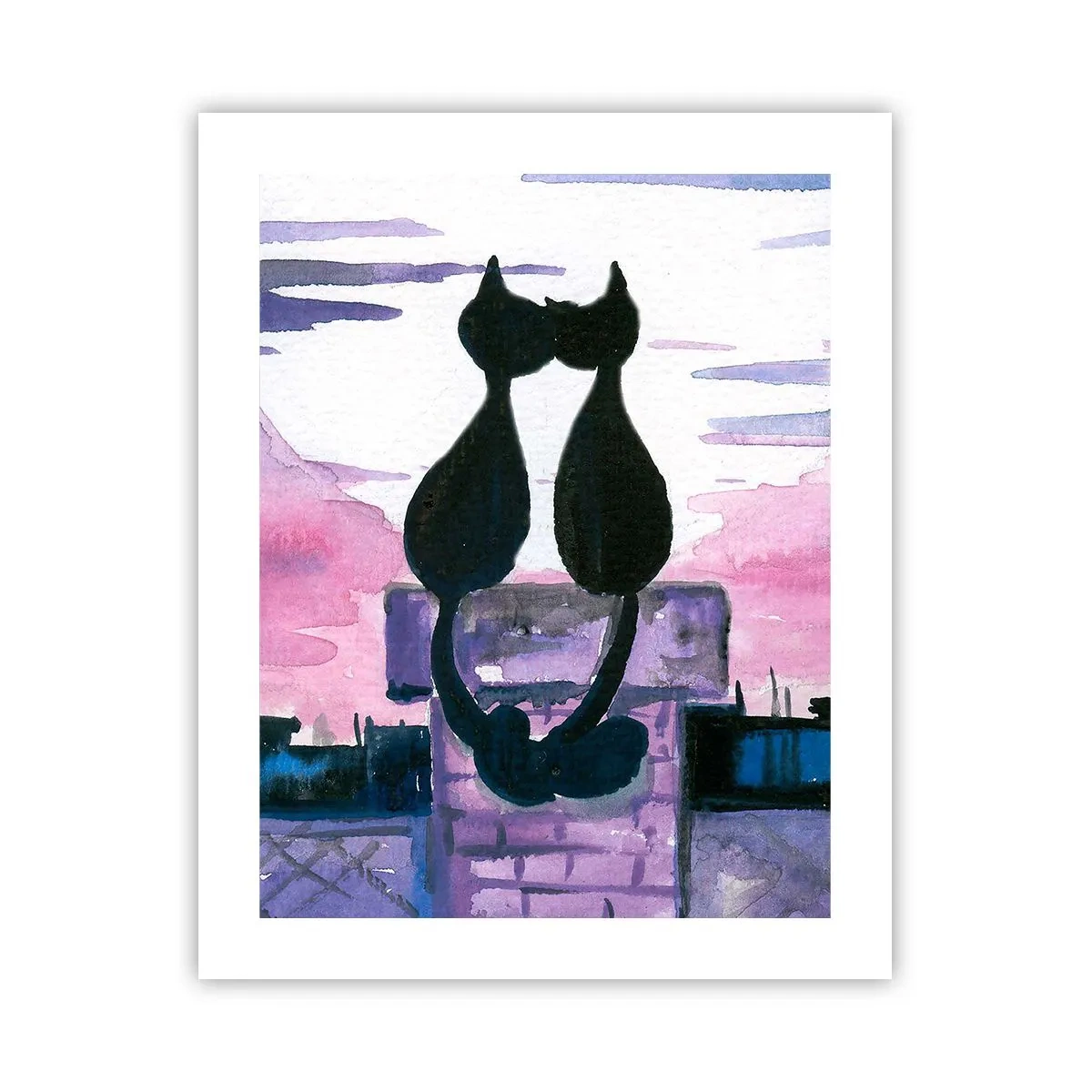 Plakat - Rendez-vous under månen - 40x50 cm