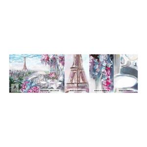 Prøve Fototapet Selvklæbende Deluxe Sticker - Smukkest her i maj - By, Eiffeltårnet, Paris - 100x30 cm