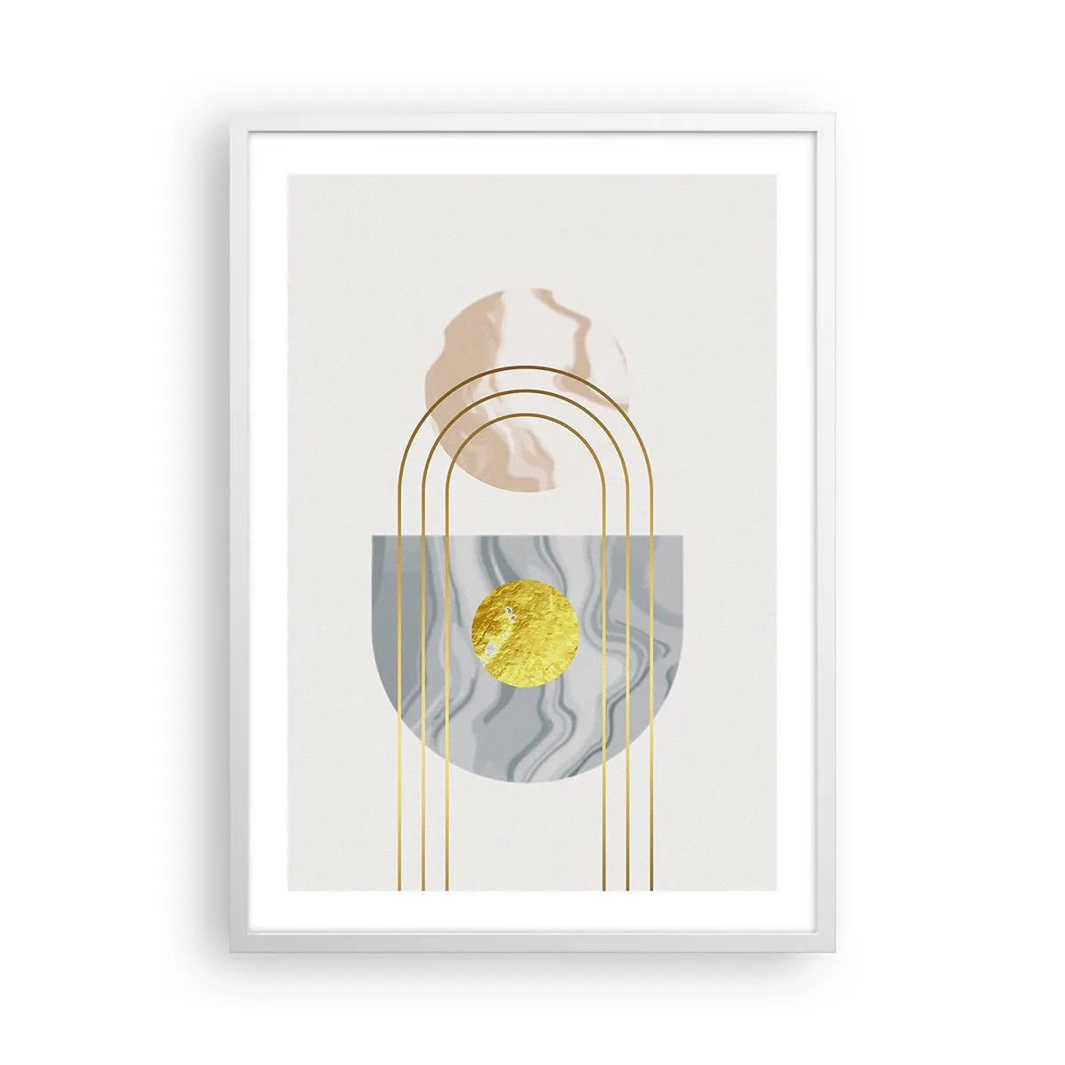 Plakat i hvid ramme - Lysstyrke og udstråling - 50x70 cm