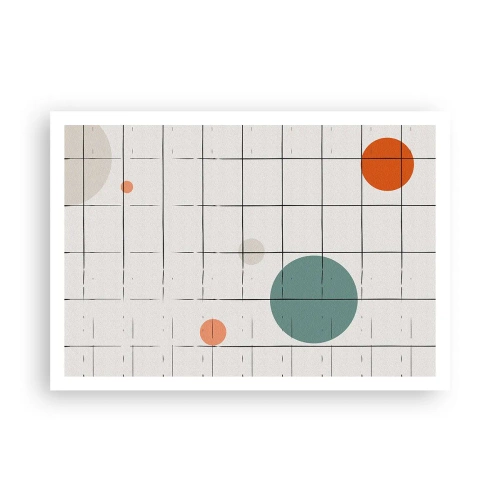 Plakat - Fanget i en fælde. Os eller dem? - 100x70 cm