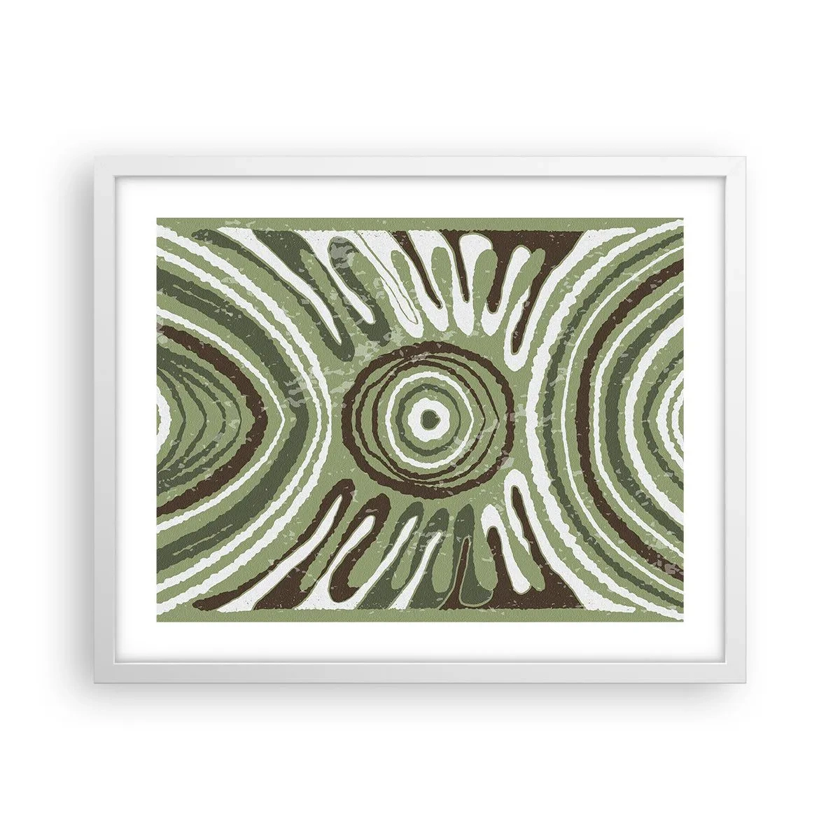 Plakat i hvid ramme - Eksplosion af følelser - 50x40 cm