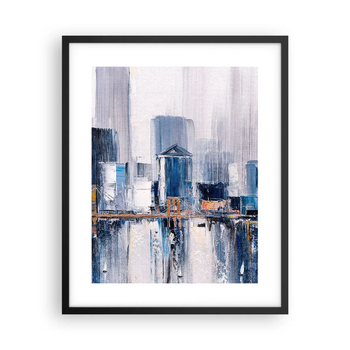 Plakat i sort ramme - Indtryk fra New York - 40x50 cm