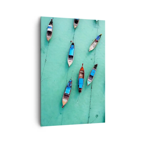 Lærredstryk - Billede på lærred - I glædelig forventning - 80x120 cm